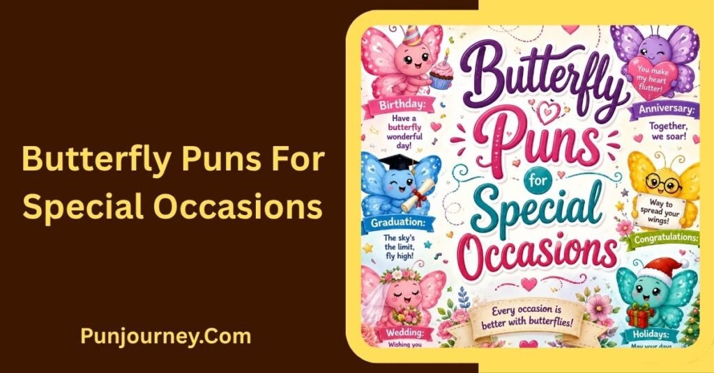 450+ Butterfly Puns Funny Cute & Clever Ideas for Every Occasion 4 Butterfly Puns for Special Occasions