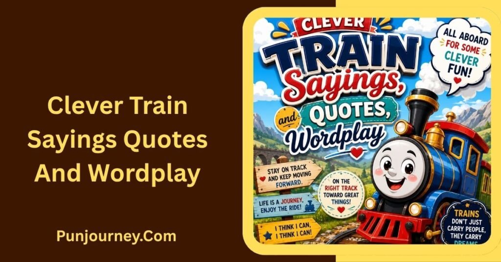 62+ Train Puns That Will Keep You Laughing on Track 5 Clever Train Sayings Quotes, and Wordplay