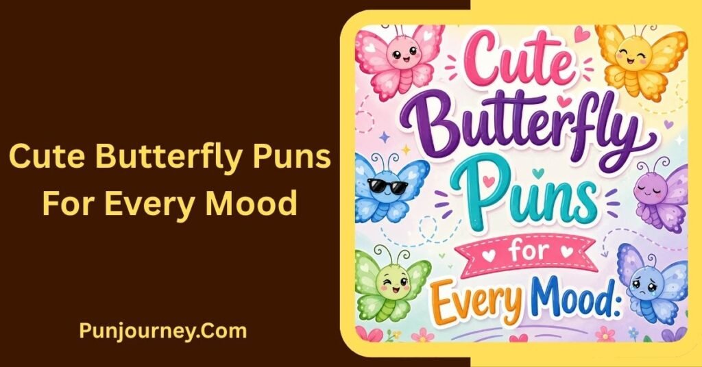 450+ Butterfly Puns Funny Cute & Clever Ideas for Every Occasion 3 Cute Butterfly Puns for Every Mood