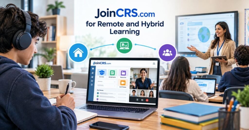 JoinCRS Com Guide 2026 Features Safety, Benefits & How It Works 4 JoinCRS com for Remote and Hybrid Learning