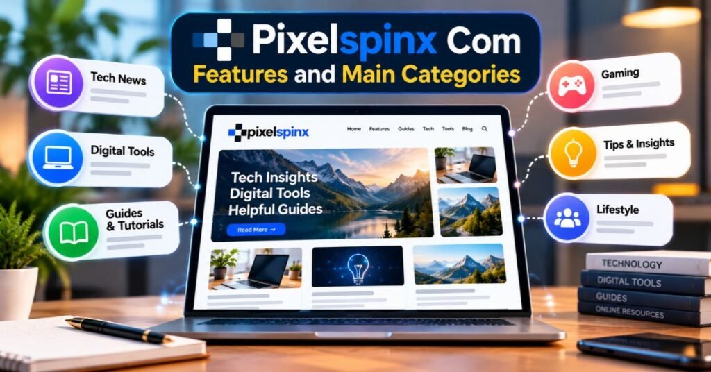 Pixelspinx Com Review 2026: Key Features Safety & Legitimacy Facts 2 Pixelspinx Com Features and Main Categories