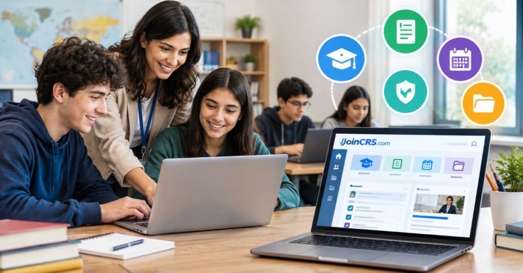 JoinCRS Com Guide 2026 Features Safety, Benefits & How It Works 3 What Can Teachers and Students Do on JoinCRS com